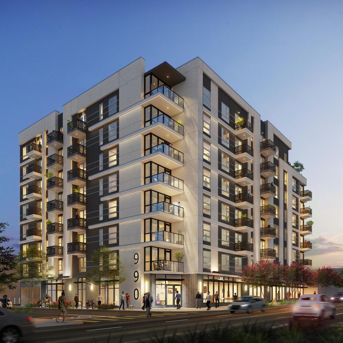 Eight-story, 100-unit apartment complex breaks grounda at